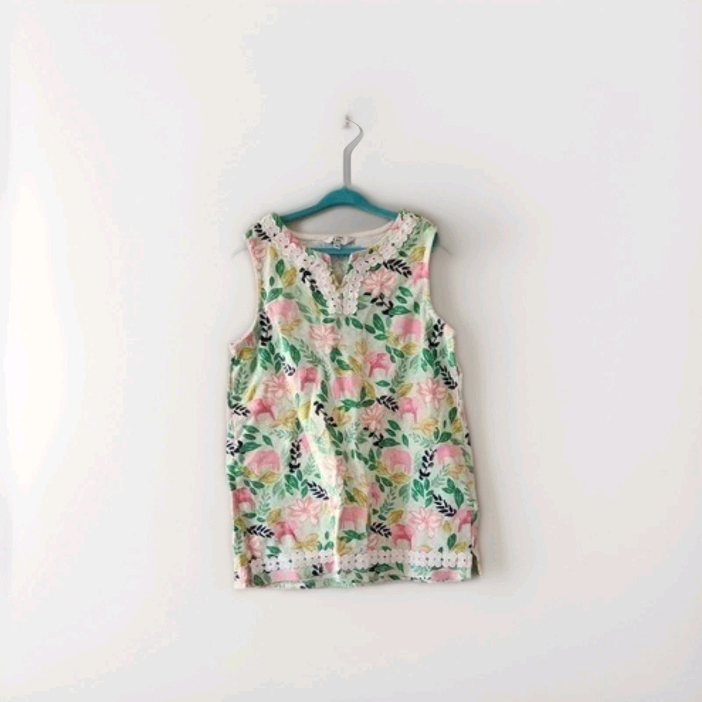 Girls large crown and Ivy shirt elephants